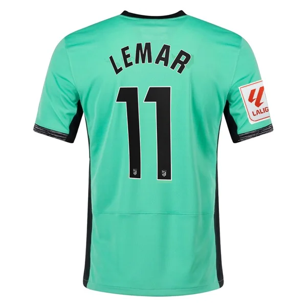 Nike Atletico Madrid Thomas Lemar Third Jersey w/ La Liga Patch 23/24 (Spring Green/Black)