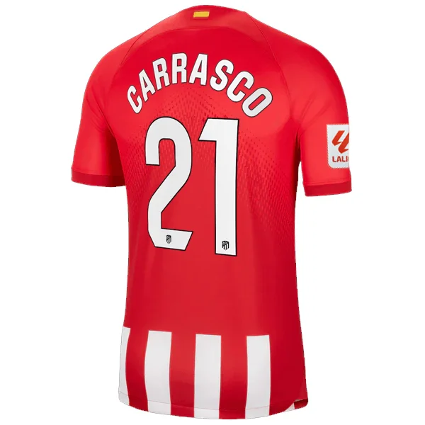 Nike Atletico Madrid Yannick Carrasco Home Jersey w/ La Liga Patch 23/24 (Sport Red/Global Red)