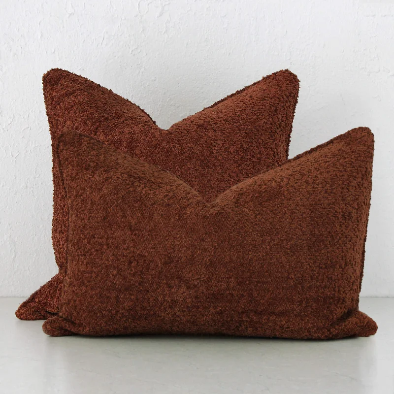 SEVILLA CUSHION BUNDLE X2  |  40 X 60 + 50 X 50  |  CARMEN RUST BOUCLE