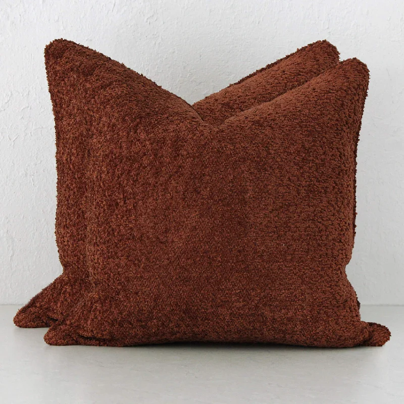 SEVILLA CUSHION BUNDLE X2  |  60 X 60  |  CARMEN RUST BOUCLE