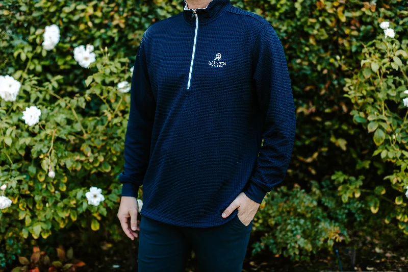 Straight Down Men's Optic Quarter-Zip (Navy)