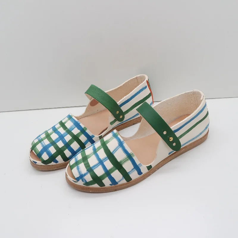 THE CATU. DOUBLE GINGHAM. BUKO AND AZURE W BUKO STRAPS