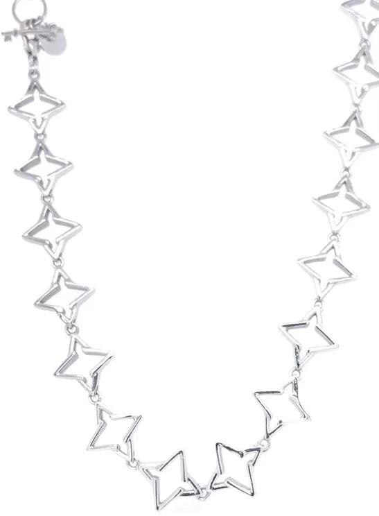 VALENCIA KEY Guiding Star Necklace Silver Tone