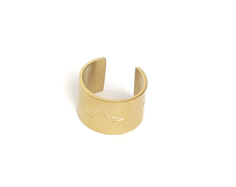 VALENCIA KEY Sleek Ear Cuff Gold Tone