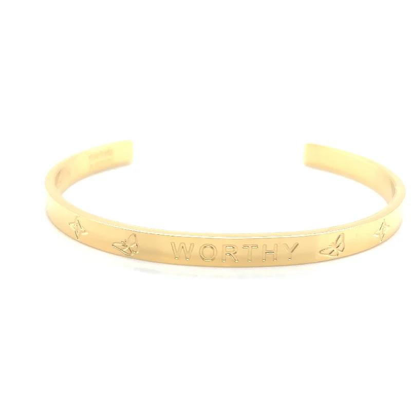 VALENCIA KEY WORTHY 18K Adjustable Gold Plated Bracelet