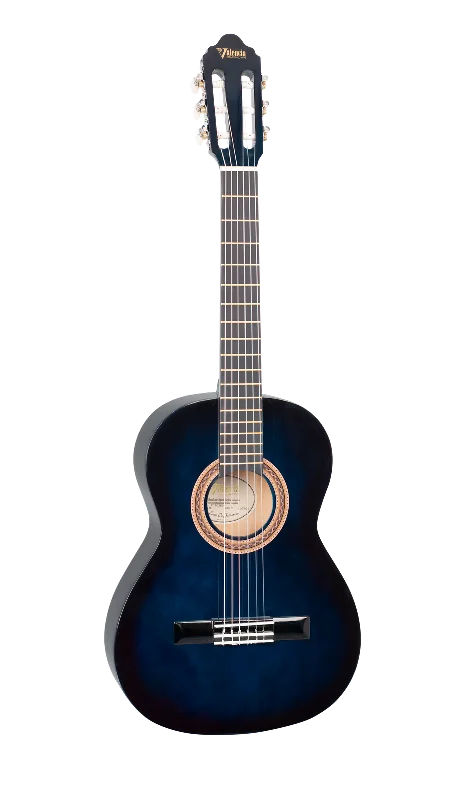 Valencia 100 Series 3/4 Classical Guitar - Blue