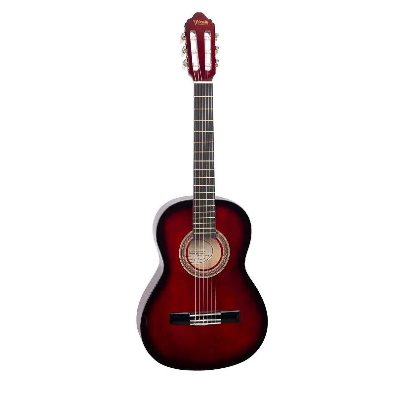 Valencia 100 Series 3/4 Classical Guitar - Red